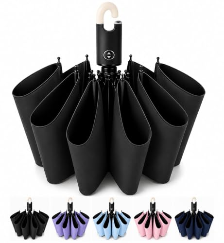 Image of Umbrella for Women | Umbrellas for Men | UV Coated 3 Fold Umbrella for Rain with Auto Open and Close Small Folding Travel-Foldable Windshield