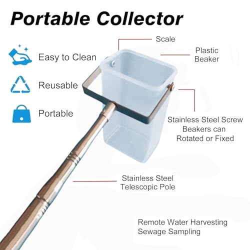 Bécher pendulaire et perche d'échantillonnage d'eau 1000 ML haute précision de mesure - 7
