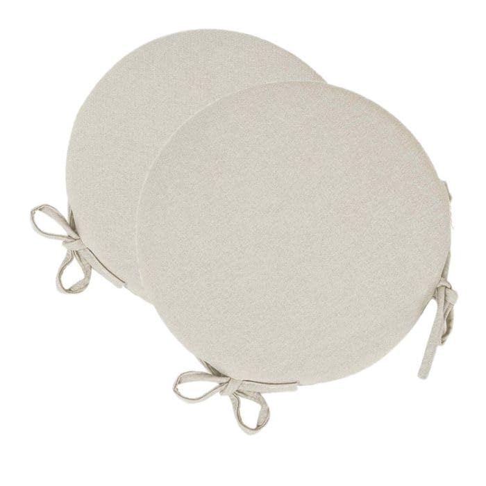 Russo Tessuti Cuscino Rotondo Imbottiti Laccetti per Sedie Sgabelli da Pranzo Portatili Pocket-Panna-6 Cuscini