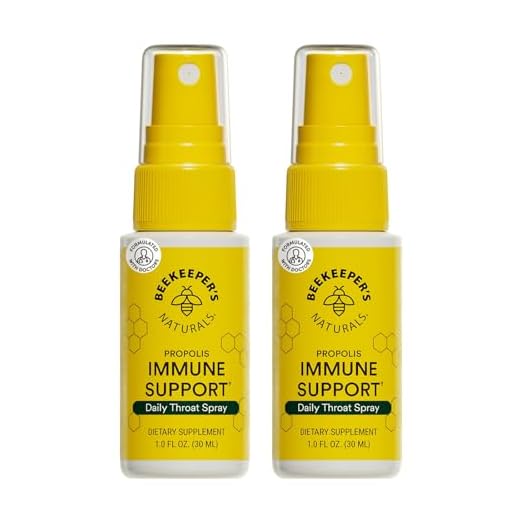 BEEKEEPER'S NATURALS Propolis Throat Spray - 95% Bee Propolis Extract - Natural Immune Support & Sore Throat Relief - Antioxidants, Keto, Paleo, Gluten-Free, 1.06 oz (Pack of 2)…