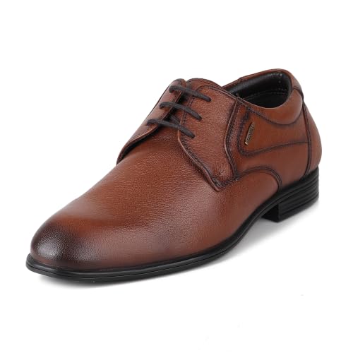Image of Red Chief Formal Low Ankle Derby Shoes for Men RC3976LR Tan