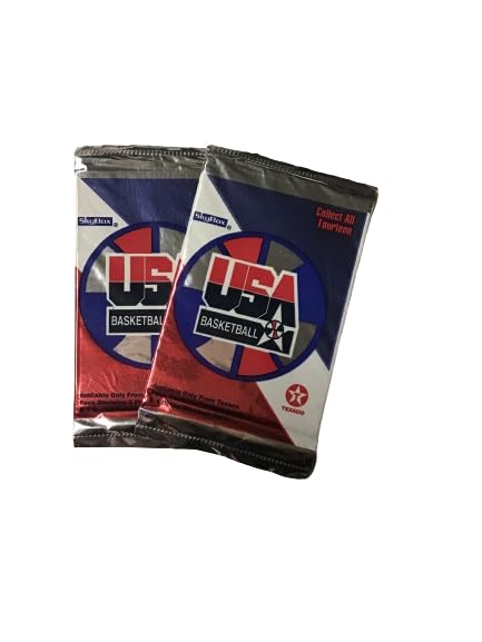 1996 Skybox Texaco USA Basketball Trading Cards - 2 Packs - 3 Cards per Pack