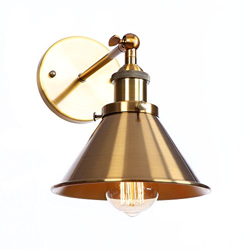 Wall-Sconce-Lighting-Cone-Shape-Wall-Light-1-Light-Wall-Lamp-Corridor-Stairway-Wall-Light-Fixtures-Antique-Brass