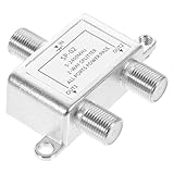 DOITOOL Koaxialkabel Verteiler MHz Splitter Aluminiumgehäuse Kompatibel mit Catv Systemen für Stabiles Fernsehsignal und Kabelfernsehen Zubehör