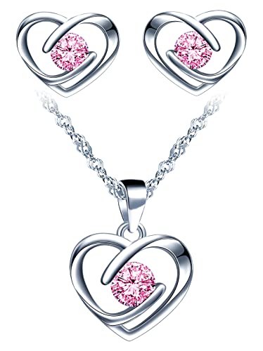 Collar de corazón Yumilok y pendientes azules para lucir ideal en tus citas