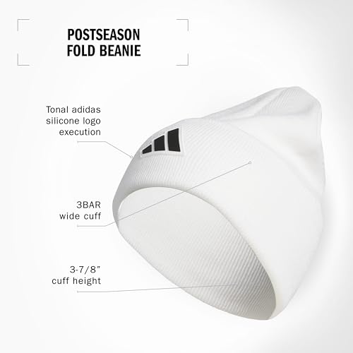 adidas Womens Postseason Tall Fit Beanie, Cuffed Slouchy Acrylic Winter Knit Cap/Hat - Image 3