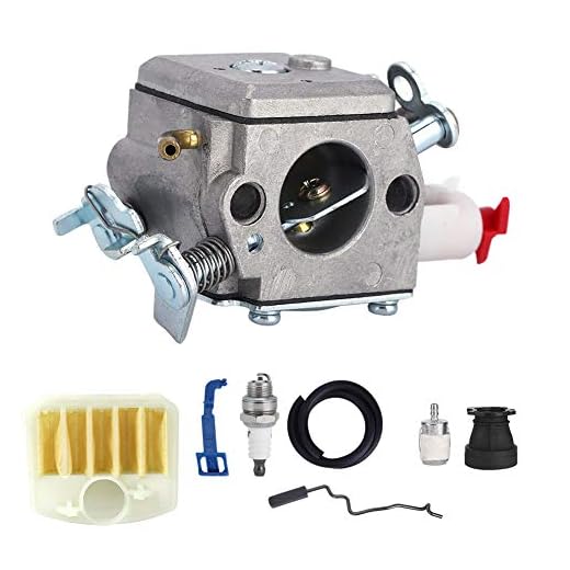 Förgasarsats, 8st Förgasare Tändstift Kit med hög precision för Husqvarna 350 346XP 353340345 Motorsåg