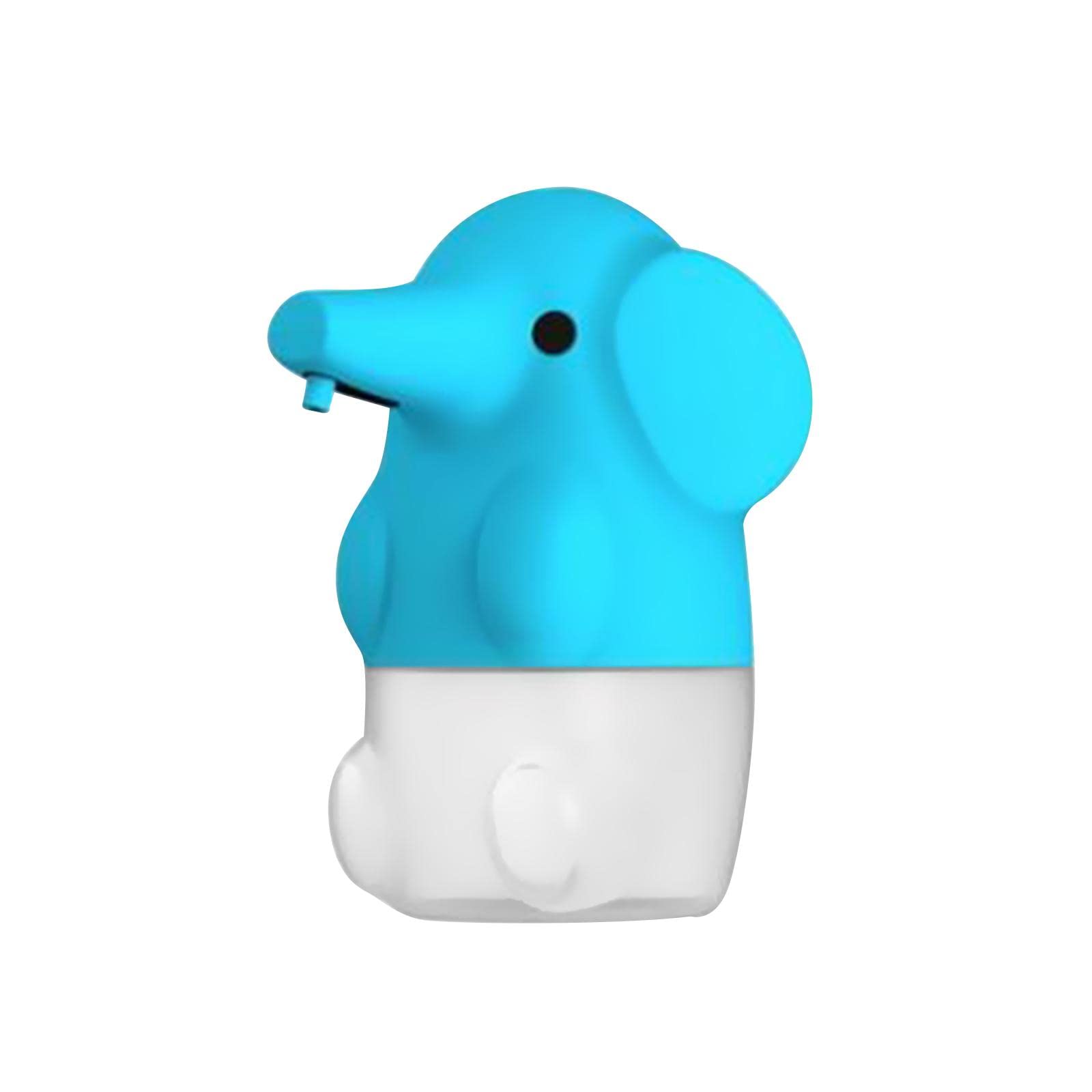 Dispensador Automático de Jabón con Forma de, Bomba de Espuma, Infrarrojo, Depósito de 250 Ml, Puerto USB Doble, Práctico Y Adecuado P, Azul, Individual
