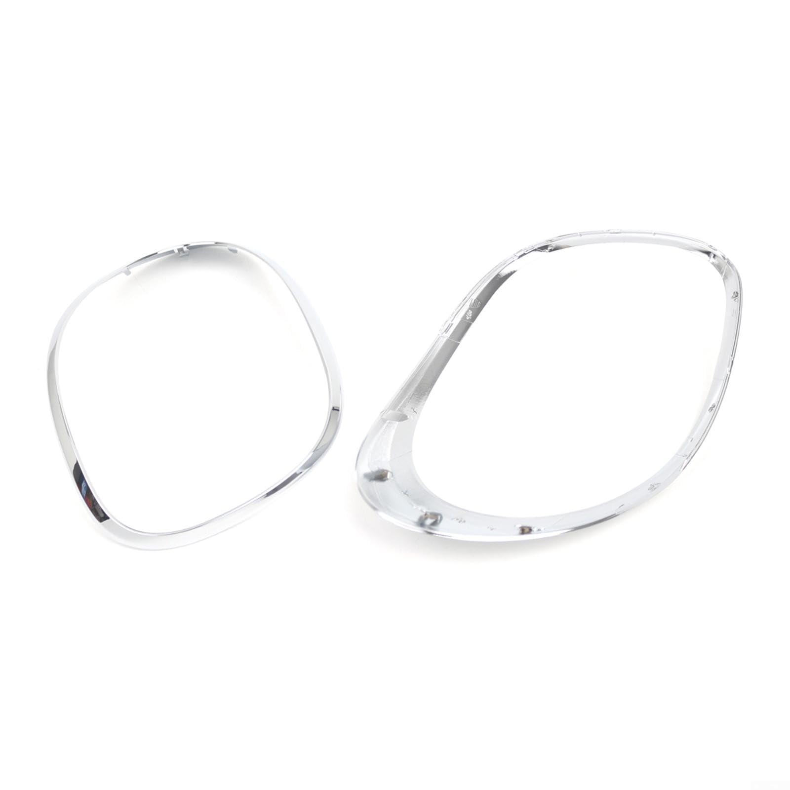 Marco embellecedor de luz trasera de coche para Fiat 500L (2014-2020), bisel de luz trasera ABS, acabado plateado, OEM 68235995AA / 68235996AA, juego de 2 piezas