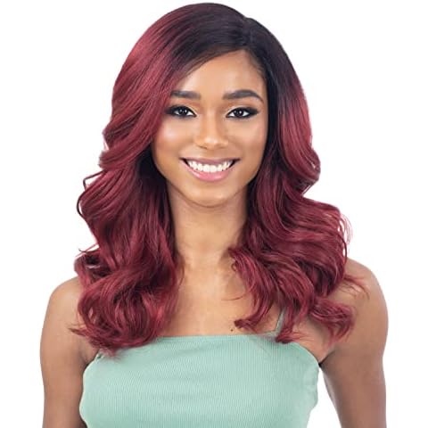 FreeTress Equal Freetress Equal Synthetic Hair Lite HD Lace Front Wig KALYNN, Long Curly Wigs with Pre Plucked HD Lace 1B Cover