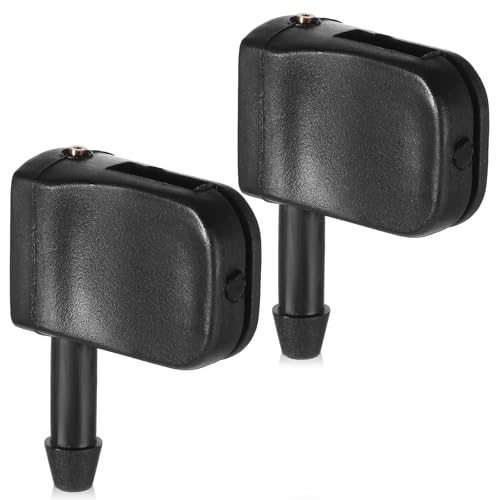 2PCS 3 Way Universal Car Front Windshield Washer Nozzle, Windshield Sprayer Nozzle Wiper Sprayer Arm Nozzles Replacement