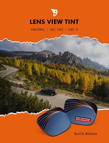 Image of PRO+ Polycarbonate Replacement Lenses for Ray-Ban New Wayfarer RB2132 52 /55 /58mm Sunglasses