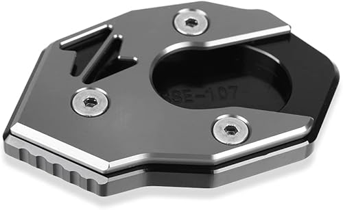 Soporte lateral para motocicleta, extensión de soporte compatible con Ninja 650 Z650 2017-2020 compatible con Z900 Z900RS 2017-2021, gris