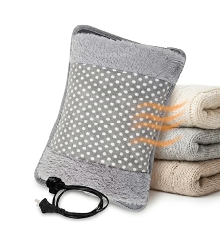 Image of Hot Water Bag Heating Bag Gel hot Water Bag hot bags for pain relief hot water bags electric hot pack heat pad electric for pain relief electric heating pad for back pain Men & Women with Charging Cord (Multicolour)
