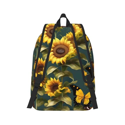 Sac à dos de voyage avec imprimé fleuri grand compartiment adulte