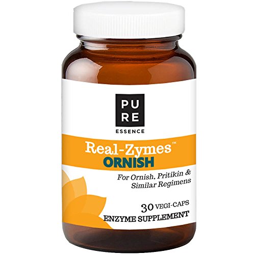 RealZymes ORNISH Diet Digestive Enzymes Supplement with Probiotics for Better Digestion Natural Support for Relief of Bloating, Gas, Belching, Diarrhea, Constipation, IBS, etc. 30 Caps