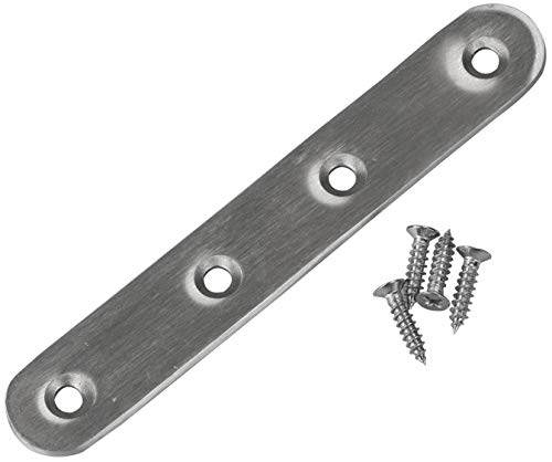 LAUBLUST Grand connecteur plat en acier inoxydable env. 126 x 20 mm