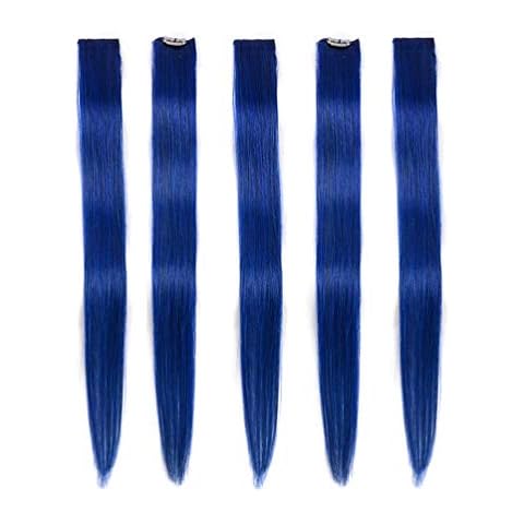 Winsky 18-Inch Blue Clip-in Hair Extensions Cover