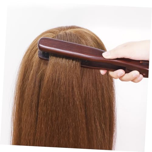 Cepillo alisador con pinza ergonómica doble para cabello miniatura 3
