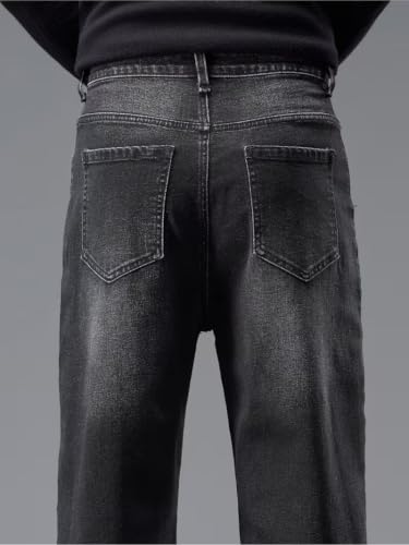 ClubJVX Straight Fit Black Jeans for Men - Image 5
