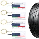 Design portatile con portachiavi: le dimensioni compatte (6,4 × 3,2 cm) con un attacco per portachiavi consentono di portarlo con sé sulle chiavi dell'auto o su uno zaino, consentendo di controllare la sicurezza degli pneumatici durante le attività all'aperto o i viaggi su lunghe distanze.