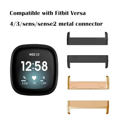 Correa metálica 20mm para Fitbit Versa 4/3 Mujer miniatura 7
