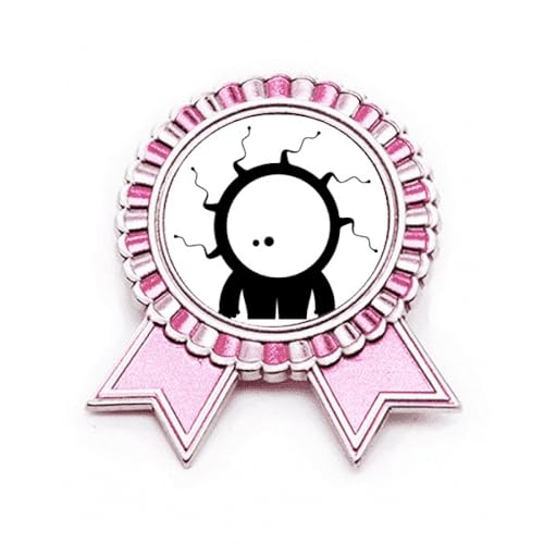 Broche Universe monstre rose en métal pour customiser un vêtement triste ou sac basique