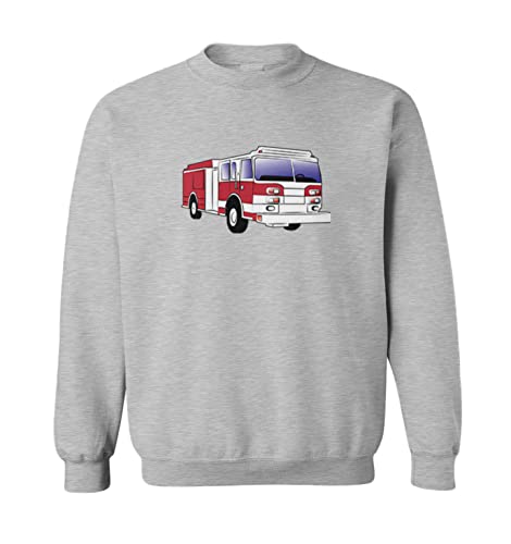 Tcombo Firetruck - Firefighter Bravest Toddler Fleece Crewneck Sweater