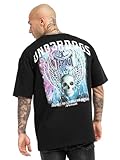 Fabriqué en coton pur Tapout Elsinor T-Shirt, Noir/Multicolore, XL Hommes