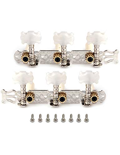 Metallor Guitar Tuning Pegs Machine Heads Tuning Keys Tuners For Classical Guitar Single Hole 3L 3R Chrome. (G311) #TOP15