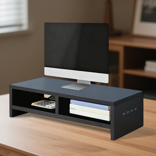 Support d'écran pour bureau d'étudiant et chambre universitaire avec rangement