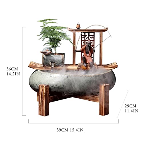 Décoration de bureau Fengshui en céramique véritable