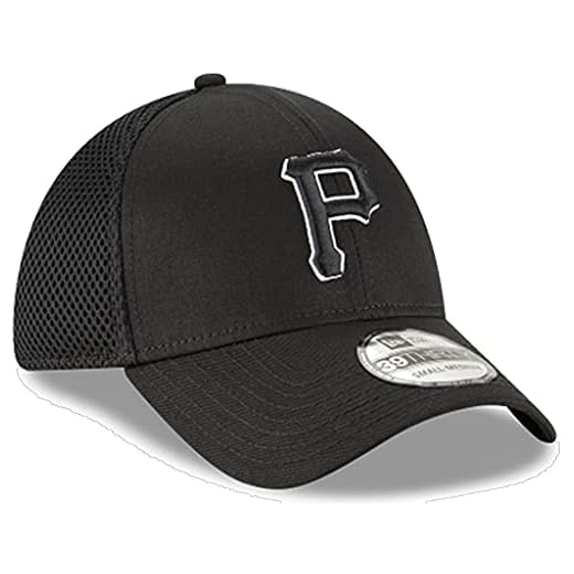 New Era Authentic Pittsburgh Pirates Black Neo 39THIRTY Flex Hat (M/L) - M/L