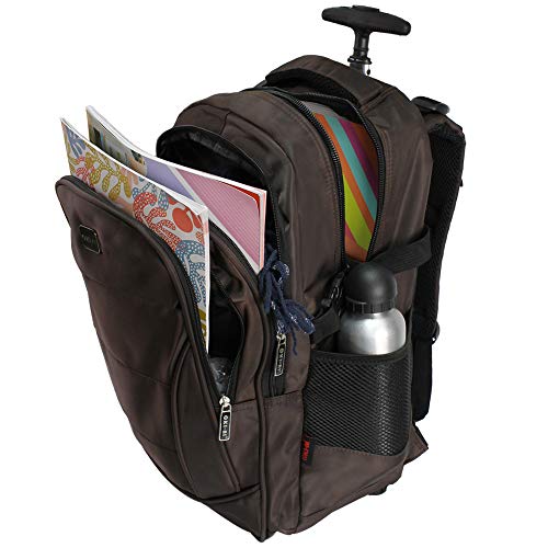 Mochila Para Notebook Anatômica Com Rodas Adulta Unissex (Marrom)