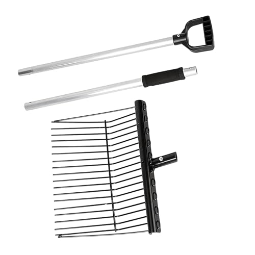 Tenedor de estiércol de metal resistente para herramientas hípicas