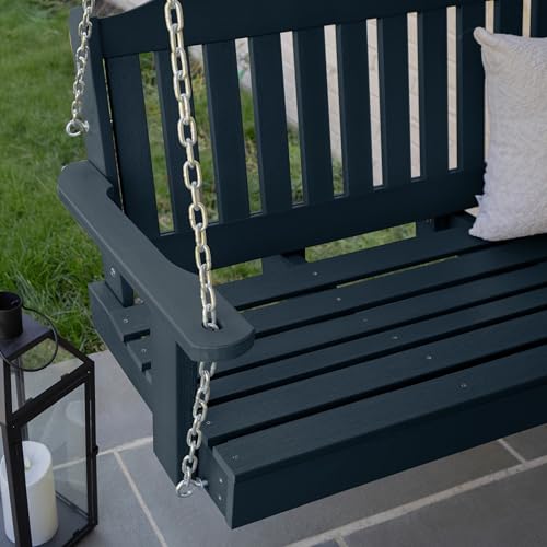 Image of Highwood Lehigh Porch Swing, 4 Feet, Federal Blue