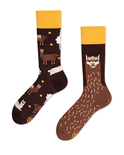 Many Mornings Fluffy Alpaca Calcetines desparejados, Multi-Color, 39-42 Unisex Adulto Cover