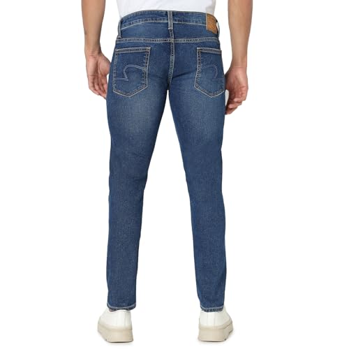 Image of Spykar Men's Skinny Fit Low-Rise Casual Jeans