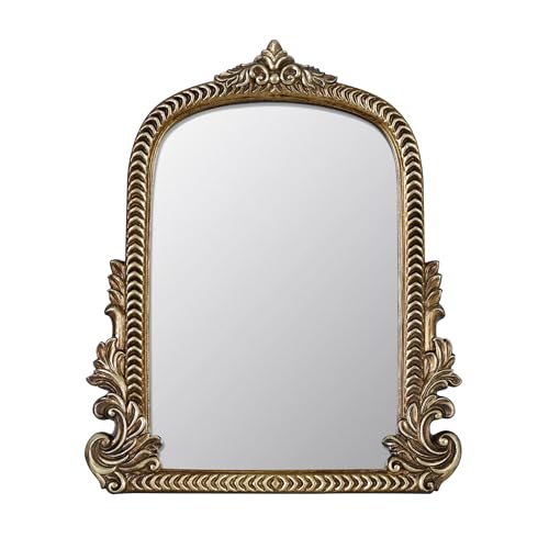 LuHeToz Espejo de tocador antiguo curvado