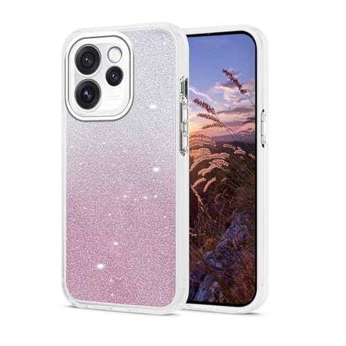 Wousunly Compatible with Oppo Reno 15 Pro 5G Case Clear Glitter Sparkly Bling Back Cover,Phone Case for Reno 15 Pro 5G Slim Silicone Shockproof Protection for Girls Women Crystal (White)