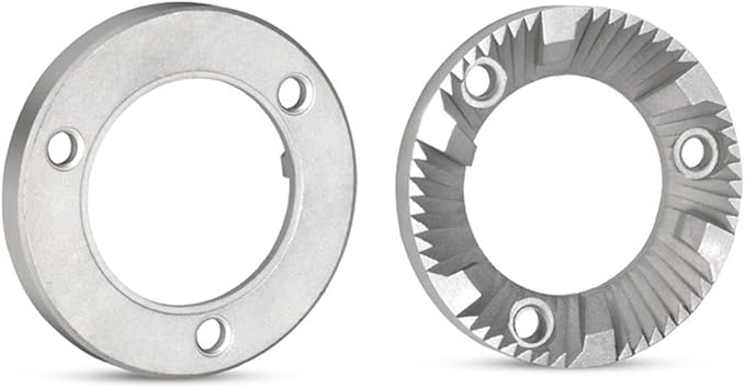 40MM Metal Grinding Blade Set, Dual-Disk Upper and Lower Parts for Coffee Bean Grinders, Sturdy Replacement Accessories for Precise Milling, Easy Installation, 2 Pieces