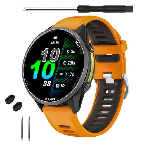 TopPerfekt �r���v�o���h Garmin Forerunner 970�Ή� | �\�t�g�V���R�������p�X�g���b�v���X�g�o���h Garmin Forerunner 965/955/Descent G1�X�}�[�g�E�H�b�`�p ���f�B�[�X �����Y