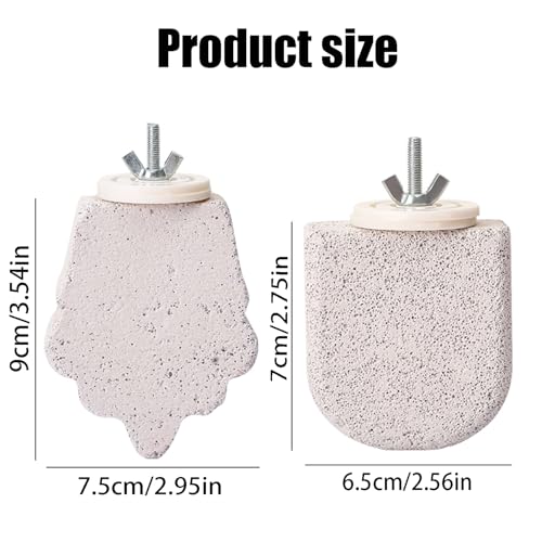 Image of 4Pcs Bird Beak Grinding Stone, Bird Perch Stands Parrot Calcium Perch Foot Claws Trimmer Parakeet Platform Parrot Chewing Toys for Small Medium Cockatiel Conure Lovebird Finch