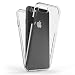 Produktbild KALIROO 360-Grad Hardcase kompatibel mit iPhone SE 2022 | SE 2020 | 8 | 7 Hülle, Klar Vorne Hinten Transparent Komplettschutz Vergilbungsfrei Durchsichtig, Hardcover + Silikon Bumper + Display-Schutz