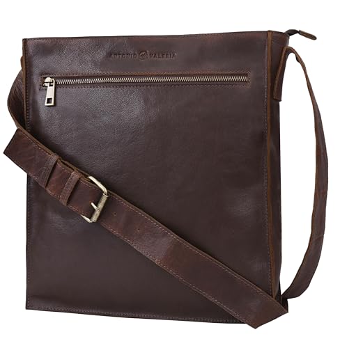 ANTONIO VALERIA Austin Premium Leather Messenger Bag for Men