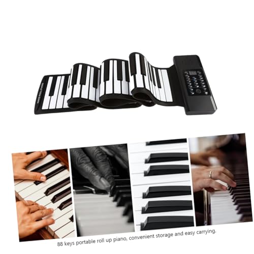 Alasum 1 Set 88 Roll 88 Touches De Piano 88 Touches Instrument De Piano Piano Électronique Portable Instrument De Musique 88 Touches Piano Électronique Clavier En Silicone Piano Pliable - Les Beatles, Paul McCartney, John Lennon, RIngo Starr, George Harrison Alasum 1 Set 88 Roll 88 Touches De Piano 88 Touches Instrument De Piano Piano Électronique Portable Instrument De Musique 88 Touches Piano Électronique Clavier En Silicone Piano Pliable – Image 8