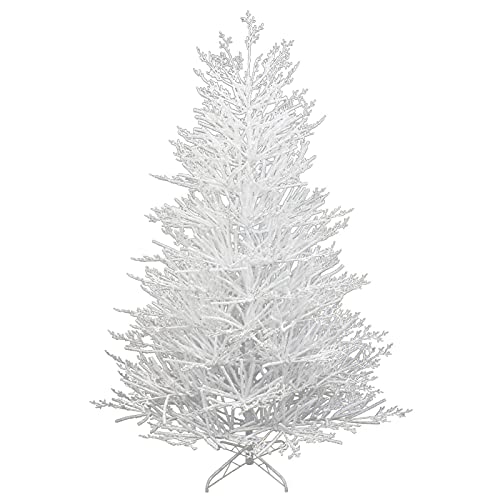 Snowy White Twig Tree 180cm Festive Christmas With White Metal Base