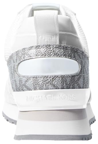 Michael Kors Women's Wilma Trainer, Optic White/Silver, 9.5 - image 3