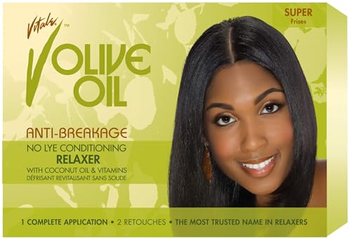 Vitale Olive Oil Relaxer Kit, Super , Green