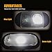 DODOFUN Super Bright Deluxe LED Interior Lights Kit Package for Jeep Wrangler JK 2-Door 4-Door 2007 2008 2009 2010 2011 2012 2013 2014 2015 2016 2017 2018 Models Map Dome Bulb 6000K White (9-pc Pack)